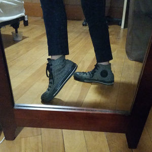 Converse All-Star black and gray sneakers